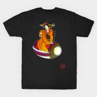 Bijinga - Woman on a flying vehicle T-Shirt